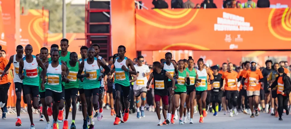 Aberash Demisse second at the 2026 Riyadh Marathon.